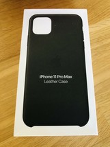 Apple iPhone 11 Pro Max Leather Case, Black - $17.95
