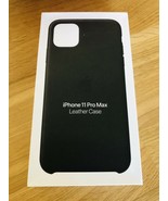 Apple iPhone 11 Pro Max Leather Case, Black - £14.06 GBP
