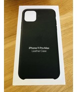 Apple iPhone 11 Pro Max Leather Case, Black - $24.50 CAD