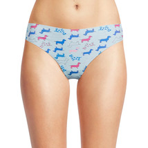 No Boundaries Women&#39;s Micro Ultra Cheeky Panties Size SMALL Water Blue Dog - $11.64