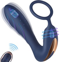 Vibrating Prostate Massager Anal Vibrator - 10 Patterns Anal Plug with C... - £22.42 GBP