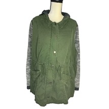 Torrid Womens Size 3X Full Zip Mid Length Hooded Jacket Coat Sweatshirt ... - £21.02 GBP