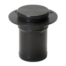 Remote Low Profile Fuel Filler Neck Black Anodized With Machine Finish Cap For 2 - £110.05 GBP