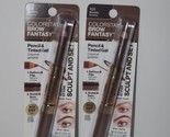 2 Packs Revlon Colorstay Brow Fantasy Pencil &amp; Tinted Gel 105 Brunette N... - $16.82