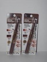 2 Packs Revlon Colorstay Brow Fantasy Pencil &amp; Tinted Gel 105 Brunette N... - $16.82