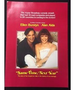 SAME TIME, NEXT YEAR vintage Variety insert (1978) 11&quot; x 15&quot; - $17.63 CAD