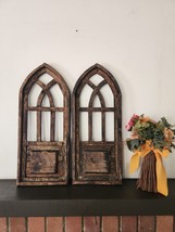 Set 2, Remito Arch Wood - Distressed Brown - Rustic - Shabby Chic, CHOOS... - £46.20 GBP+