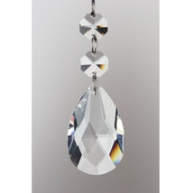 10Pcs Crystal Prism Teardrop Lighting Chandelier Lamp Part Decoration Pendant - £9.55 GBP