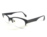 C-ZONE Eyeglasses Frames R3126 COL.80 Brown Oval Half Rim 47-18-140 - $74.67