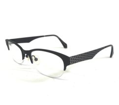 C-ZONE Eyeglasses Frames R3126 COL.80 Brown Oval Half Rim 47-18-140 - £58.32 GBP