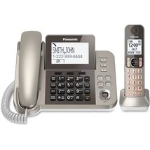 Panasonic KX-TGF350N Corded / Cordless Dect 1 Handset Landline Telephone,Champag - £87.24 GBP+