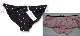 NWT Seafolly Boudoir Seperates Hipster Tie Side Bikini Bottoms Black US 4/US 8 - £10.25 GBP