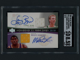 2004-05 UD Trilogy Larry Bird/Magic Auto Jersey #10/10 SGC 8.5 Nm-Mt +/A... - $4,949.99