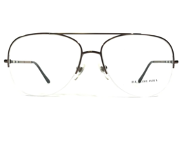 Burberry Eyeglasses Frames B 1226 1143 Brown Round Nova Check Half Rim 57-15-135 - $93.29