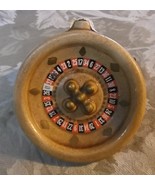 Hand made Pottery Whiskey Flask.. Miniature Roulette Wheel - £12.64 GBP