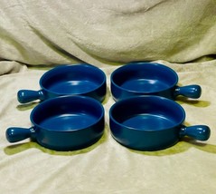 Nordic Blue Ceramic Multi-purpose Handled Baking/Serving Bowls (Set of 4) - £66.28 GBP
