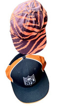 Reebok Rare NFL Cincinnati Bengals 7 3/8 W Park Ave Stretch  Bengals Stripe Hats - £32.07 GBP