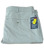 Roundtree Yorke Mens Travel Smart Pants Beige Khaki Sz 36x32 Straight Fit - $34.65