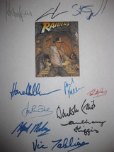 Indiana Jones Raiders of the Lost Ark screenplay signed script X11 autograph Har - $19.99