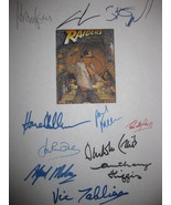 Indiana Jones Raiders of the Lost Ark screenplay signed script X11 autog... - £15.66 GBP