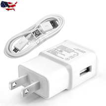For Samsung Galaxy Tab 4 Nook 2.0A Travel Charger + 5Ft Micro Usb Cable - £14.17 GBP