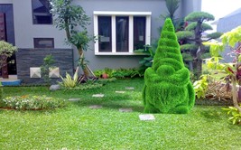Outdoor Gnome Topiary Green Figures covered in Artificial Grass great fo... - $1,880.00