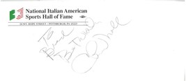 National Italien Américain SPORTS Hall De Fame Enveloppe Autographié Chu... - £36.38 GBP