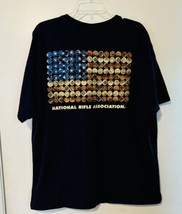 NRA American Flag Bullets Tshirt SHIRT Sz 2xl Navy 2nd Amendment Guns Hu... - $190.97 MXN