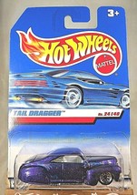 1998 Hot Wheels International Card 24/40 TAIL DRAGGER Purple w/Chrome Lace Spoke - £6.70 GBP