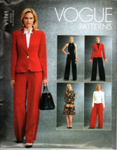 Vogue V1741 Misses 14 to 22 Jacket, Pants, Dress, Top, Jumpsuit Sewing Pattern - £18.47 GBP