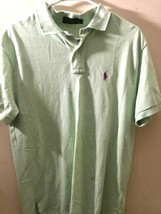 Preowned Men&#39;s Polo Ralph Lauren SS Polo Shirt Solid Citrus Lime Small - £15.98 GBP