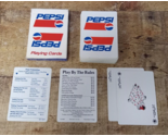 Vtg 1989 PEPSI COLA Plastic Coated Playing Cards w/Original Box - £5.52 GBP