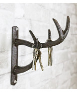 Cast Iron Vintage Western Rustic Stag Deer Antlers Multi Point Wall Hook... - €19,03 EUR