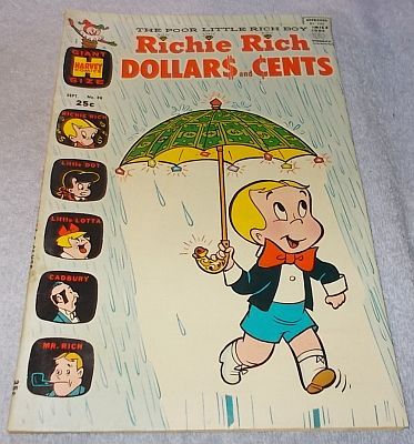 Harvey Comic Book Richie Rich Dollars and Cents No 38 FN 1970 - $6.00