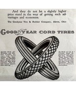 1916 Goodyear Cord Ties Bicycle Tire #2 Advertisement Akron Ohio DWMYC3 - $371.09 MXN