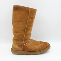 UGG Women Shearling Lined Classic Tall II Boot Size US 7 Chestnut Leather - £25.83 GBP