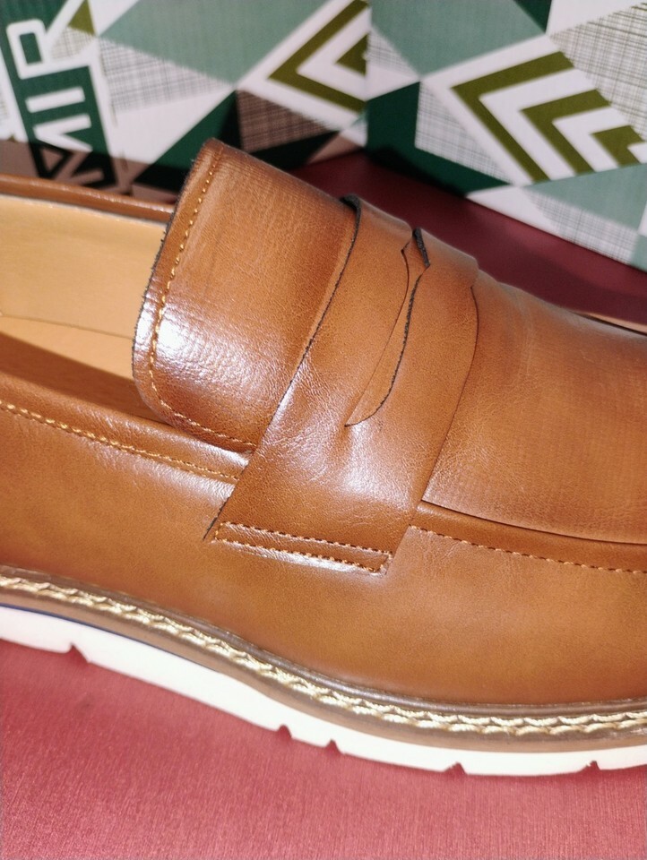 New Miralto Boulevard Cognac Men's # 9.5 Fashion Shoes Studio Collection Stitch Item image 7