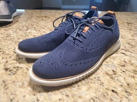 Cole Haan 2.Zerogrand Oxford Mens Sz 9.5 Blue Mesh Stitchlite Wingtip C2... - £54.27 GBP