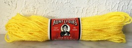 Vintage NEW Old Stock Aunt Lydia&#39;s Heavy Rug Yarn Polyester-1 Skein Yellow #510 - £6.02 GBP