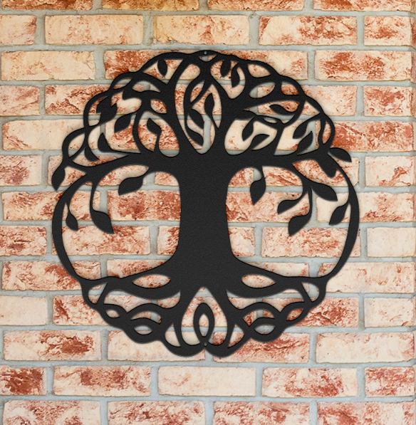 Primary image for Metal Wall Art, Tree of Life Metal Sign, Round Hanging Home Garden Decor
