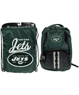 NFL New York Jets Football Team Official Captain Keeper Backpack Cinch S... - $38.69