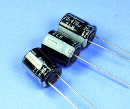 10pcs Rubycon ZLH 470uF 25v 105c Radial Electrolytic Capacitor - $8.75