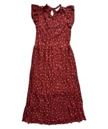 Universal Thread Rustic Brown Floral Midi Dress Flutter Sleeves Cottagec... - $466.91 MXN