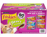 Purina Friskies Wet Cat Food, Gravy Pleasers Variety Pack, 5.5 oz., 60 ct: - £30.63 GBP