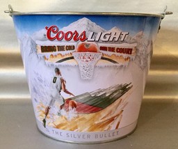 Coors Light The Silver Bullet Beer Bucket Basketball  March Madness Parties! - £6.36 GBP