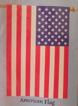 Silhouettes Impressions AMERICAN FLAG Nylon Garden Flag 25 1/2&quot; X 38&quot; New - $17.94