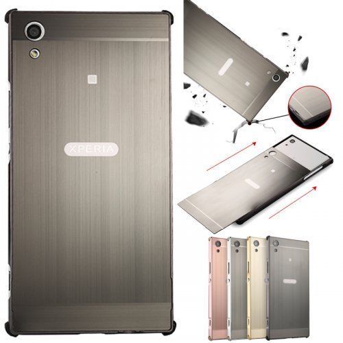 For Sony L2/XA2/Ultra luxury aluminum bumper shockproof brushed cover phone case - $17.10