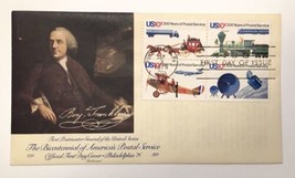 FDC Benjamin Franklin First Postmaster General A Bicentennial Cover 1975 - $6.00