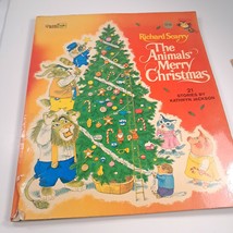 The Animals Merry Christmas By Richard Scarry 1972 Golden Book Large Vin... - $554.64 MXN