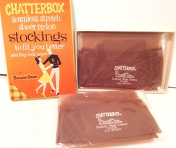 New Old Stock Vintage Chatterbox by Bonnie Doon Micro Stretch Nylon Stoc... - $18.76